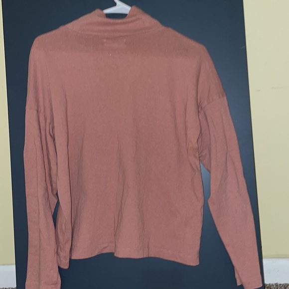 Womens Madewell Button Sleeve Turtleneck Top - Picture 5 of 5